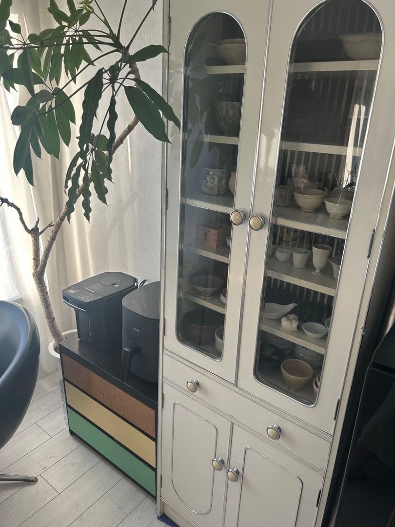 レトロポップ　アーチ型　飾り棚 食器棚 アンティーク 昭和レトロ