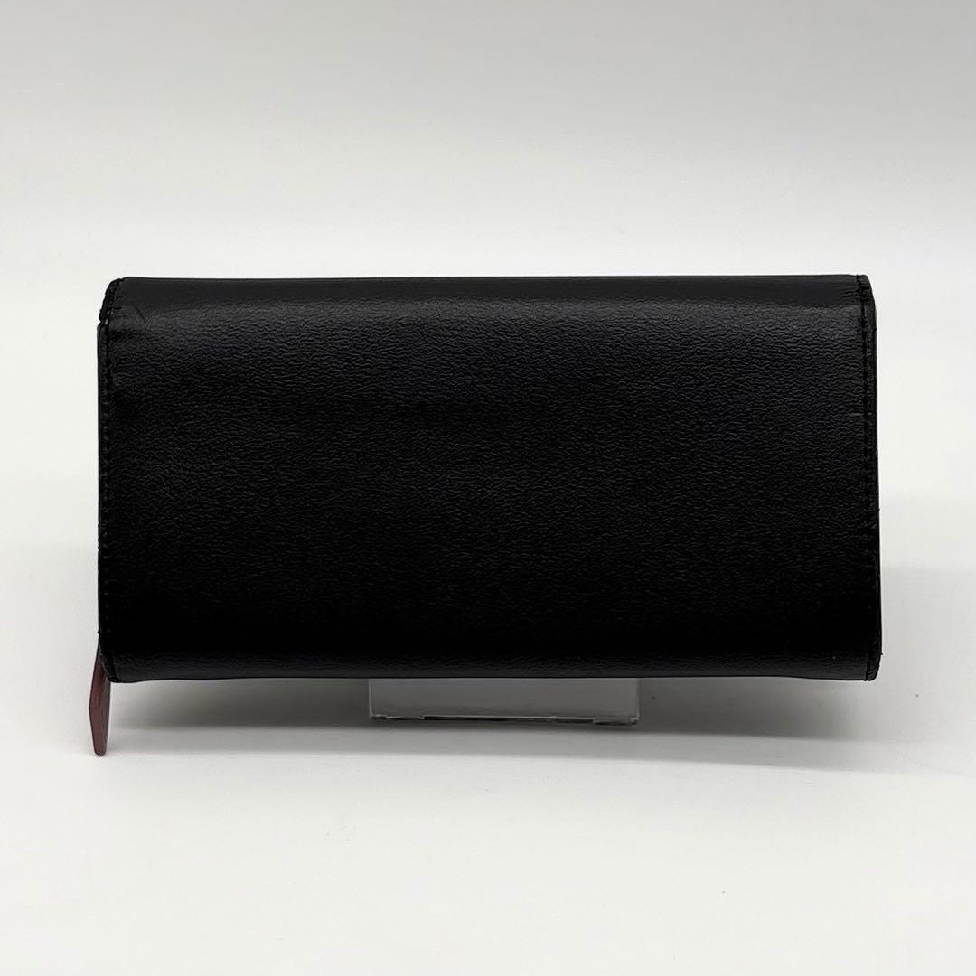 【極美品】ヴィヴィアンウエストウッド レザー 長財布 オーブ フラップ ブラック