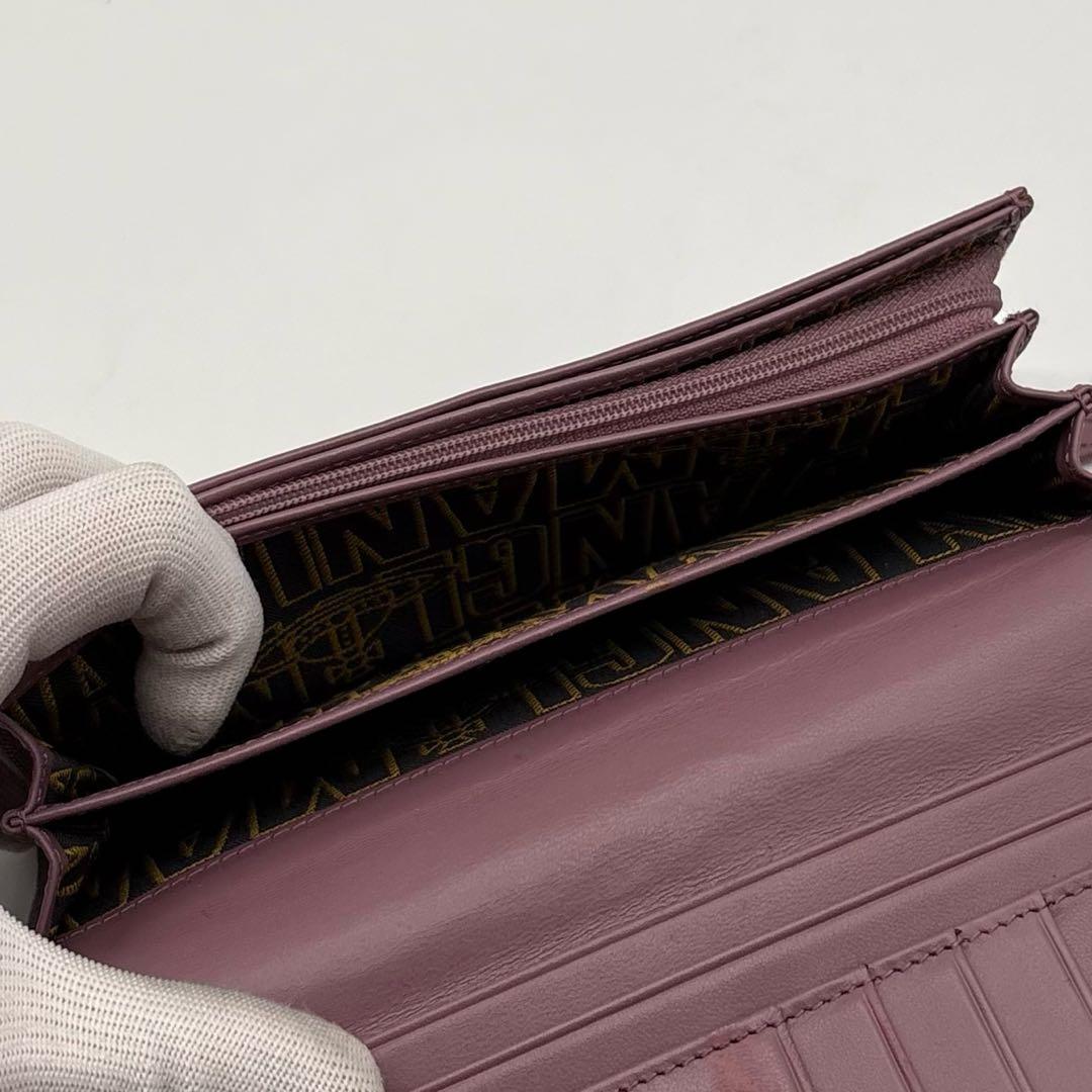 【極美品】ヴィヴィアンウエストウッド レザー 長財布 オーブ フラップ ブラック