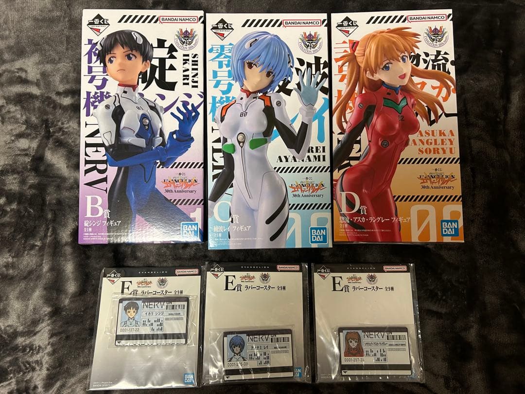 一番くじ エヴァンゲリオン B賞、C賞、D賞セット おまけ付き