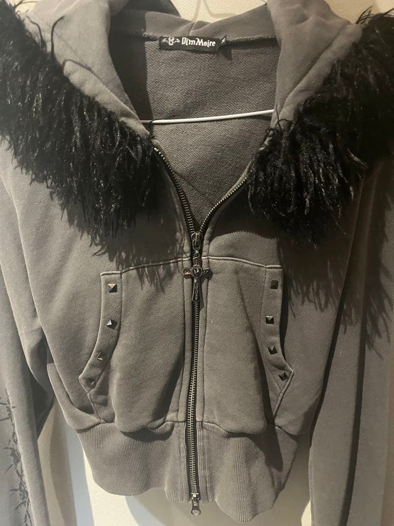 DimMoire ファーフードGothicパーカー グレー