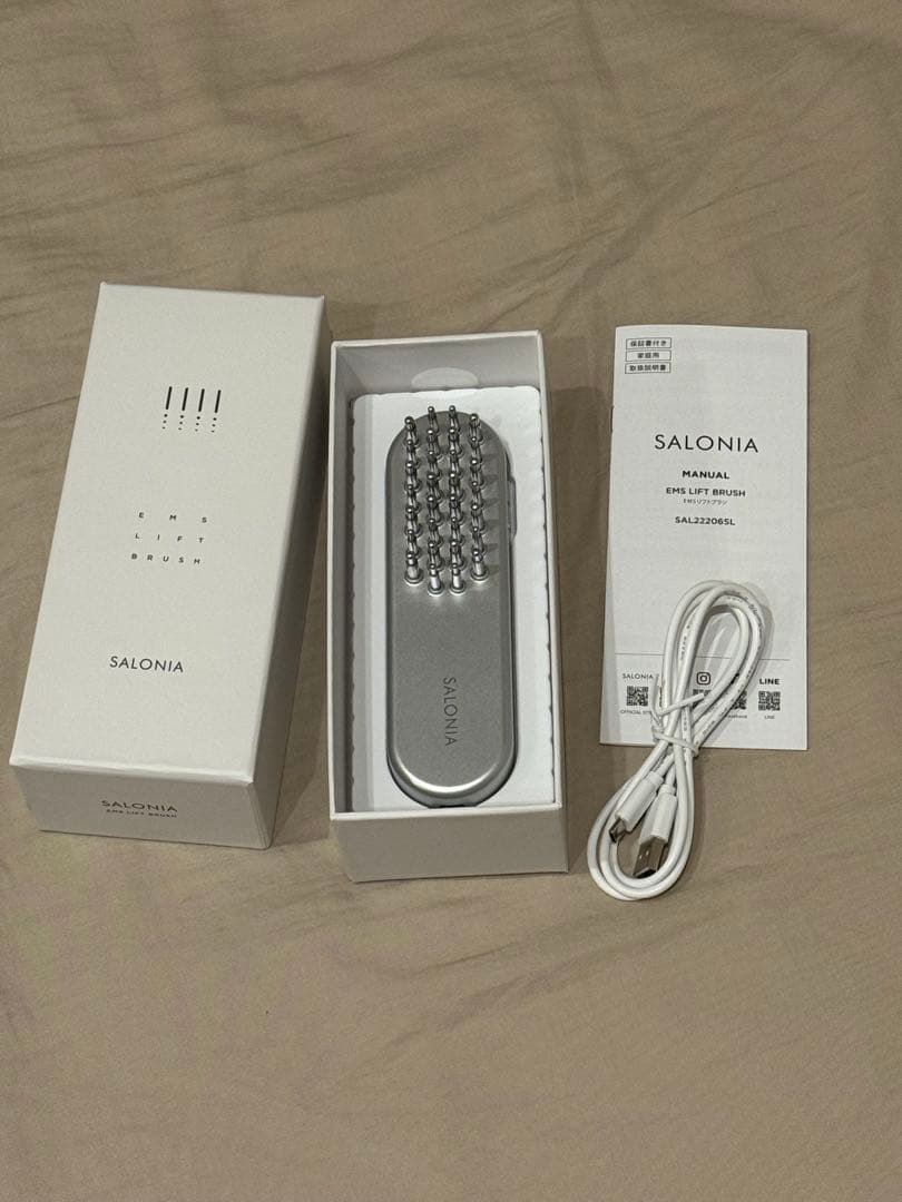 SALONIA 美顔器 シルバー 付属品あり