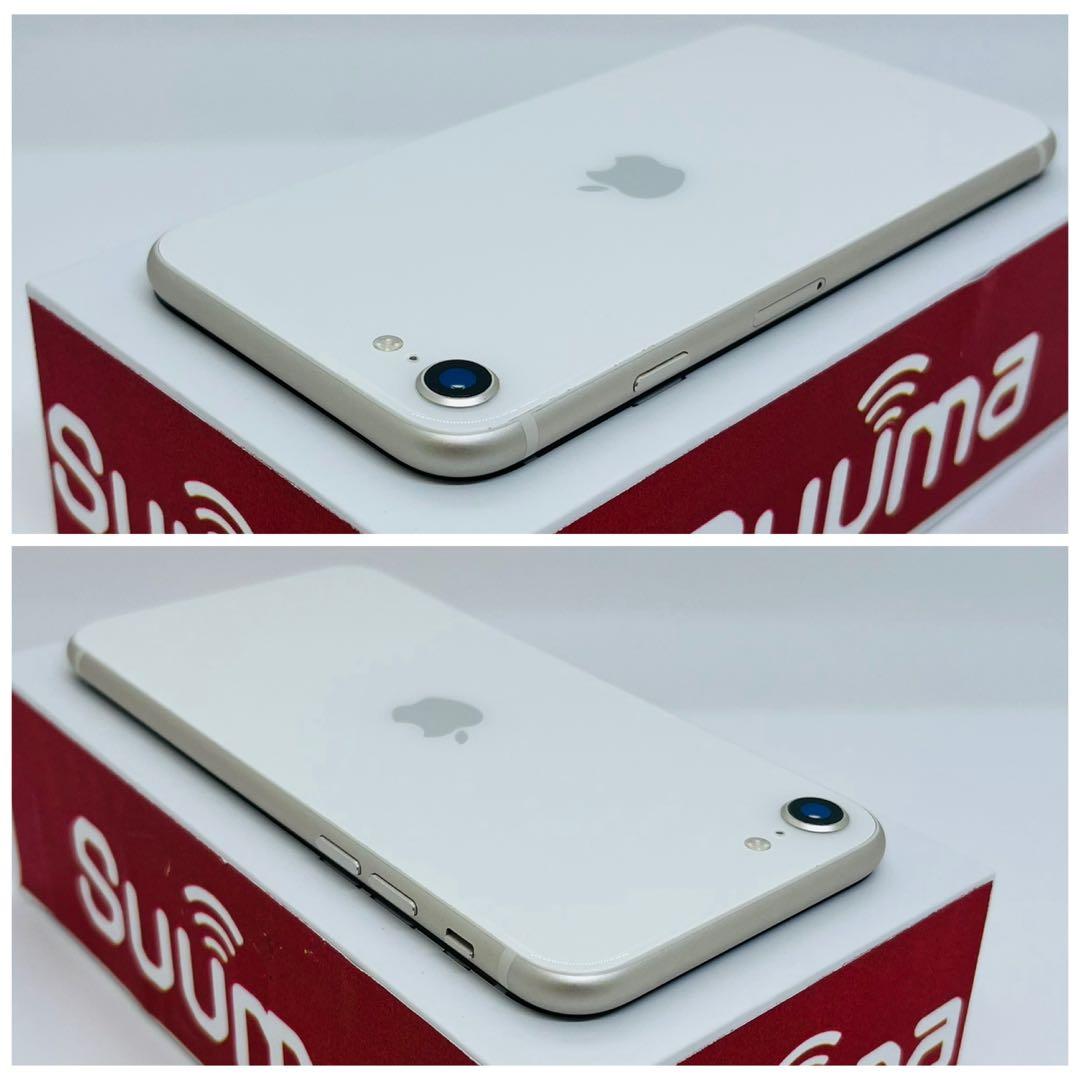 C 100% iPhone SE3 64 GB SIMフリー ホワイト 本体