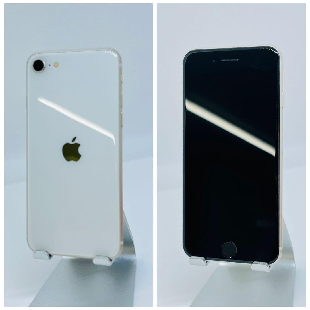 C 100% iPhone SE3 64 GB SIMフリー ホワイト 本体
