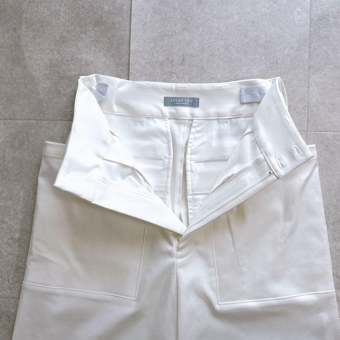 美品✨ セブンテン 2WAYパラシュートパンツ ハイウエスト 白 2024年