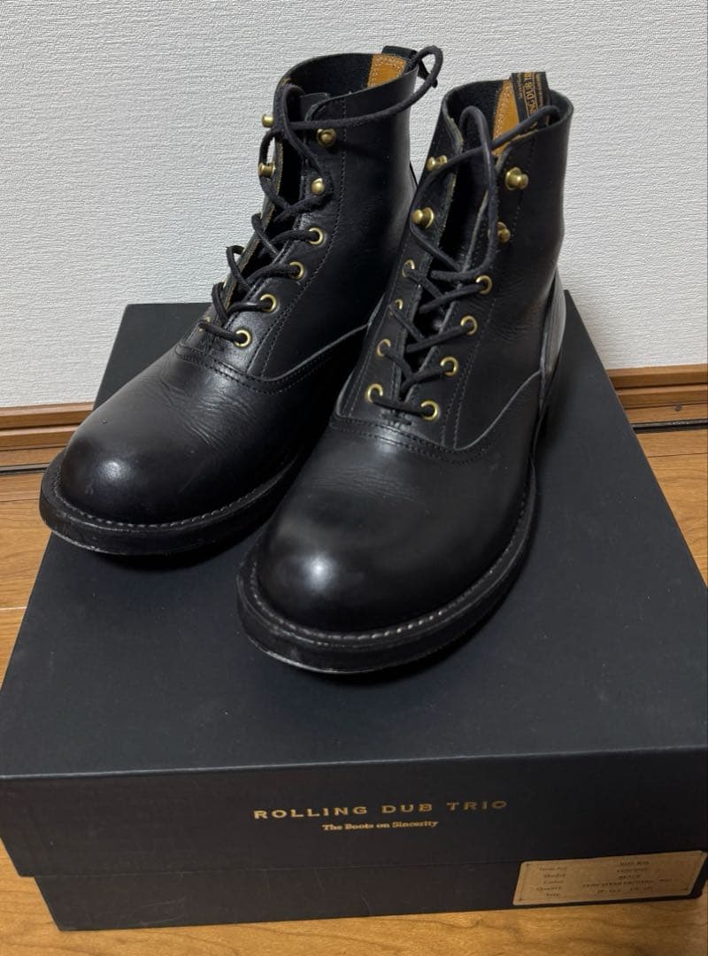 ローリングダブトリオ　ヴィンセント　黒　25.5cm 7h