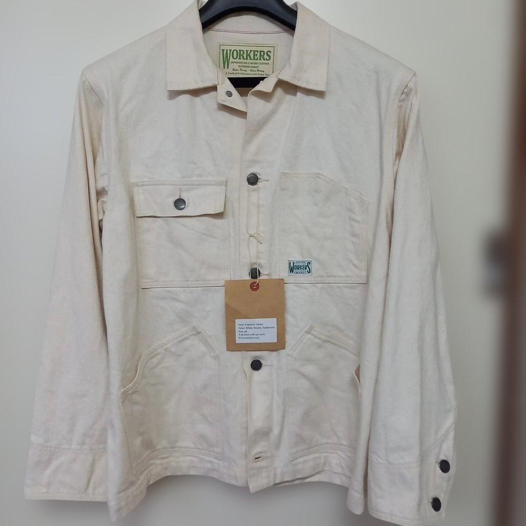 WORKERS エンジニアジャケット カバーオール ホワイト 38 M