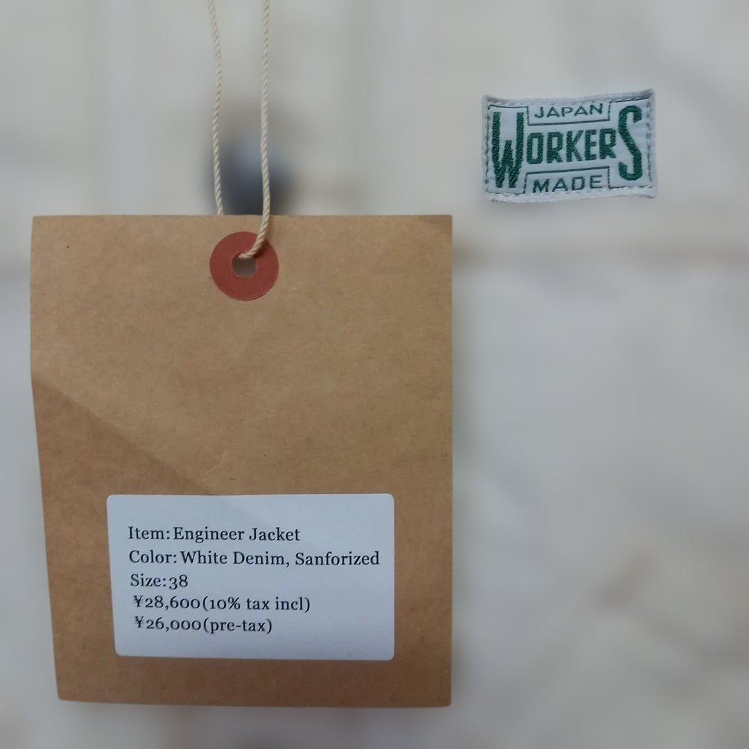 WORKERS エンジニアジャケット カバーオール ホワイト 38 M