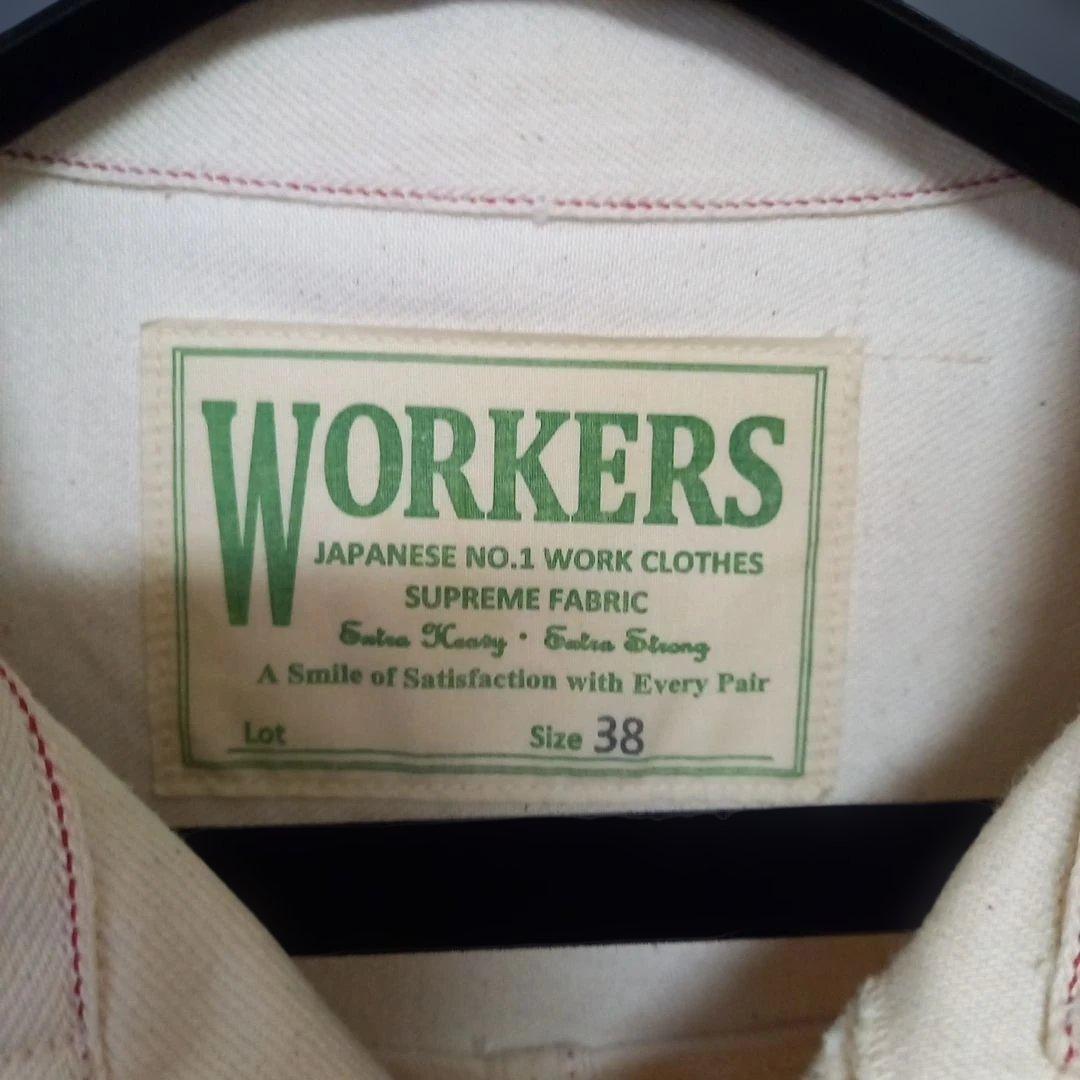WORKERS エンジニアジャケット カバーオール ホワイト 38 M