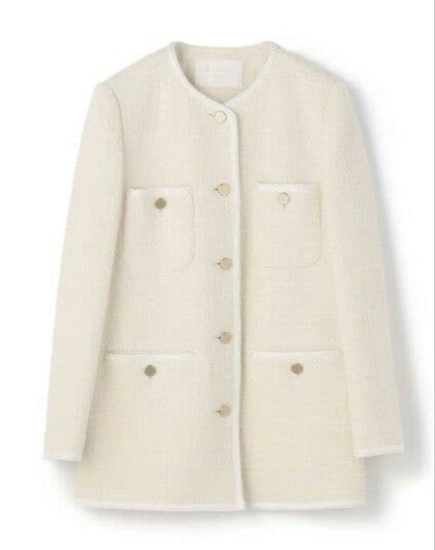 TOMORROWLAND Ballsey　スラブコットンツイードジャケット　9号