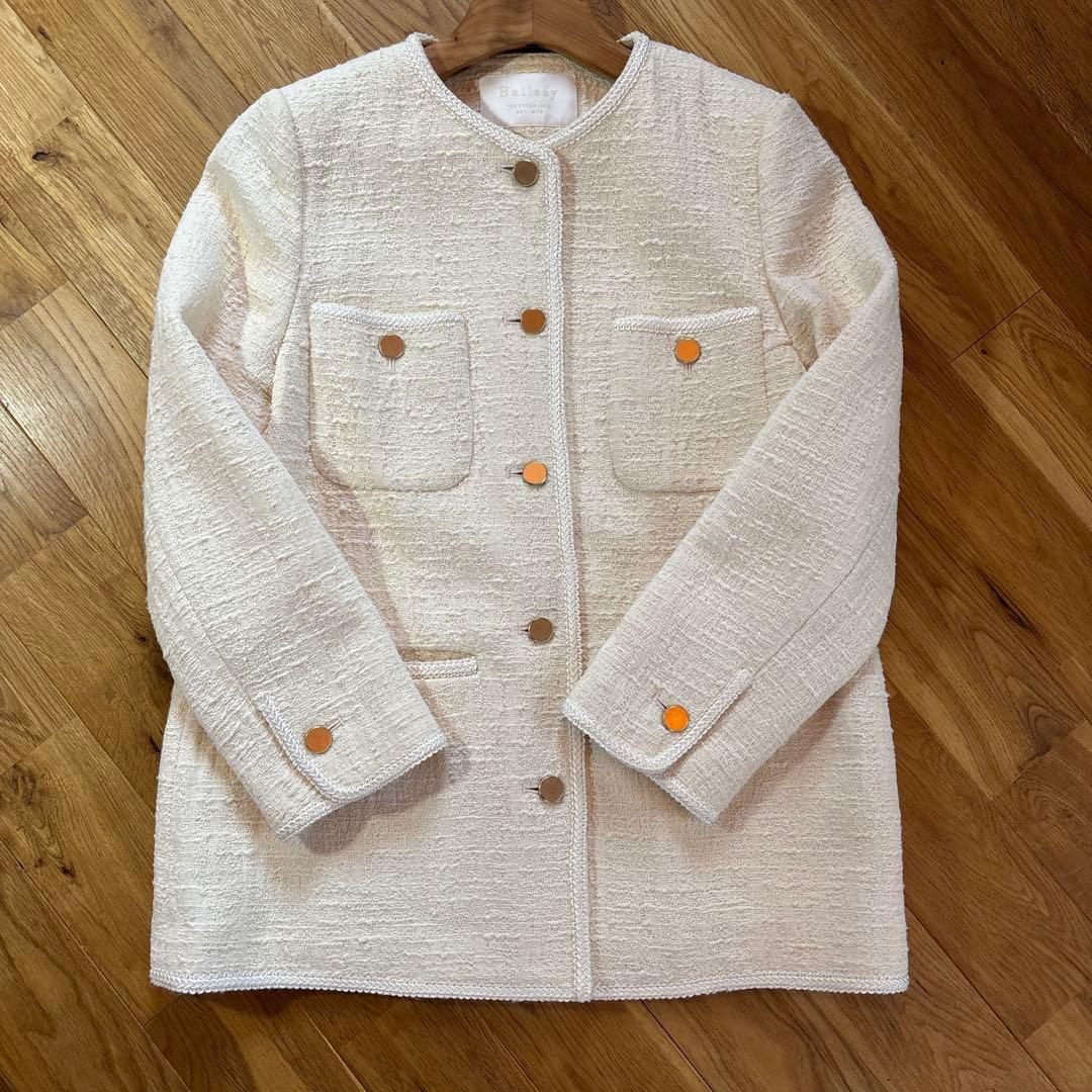 TOMORROWLAND Ballsey　スラブコットンツイードジャケット　9号