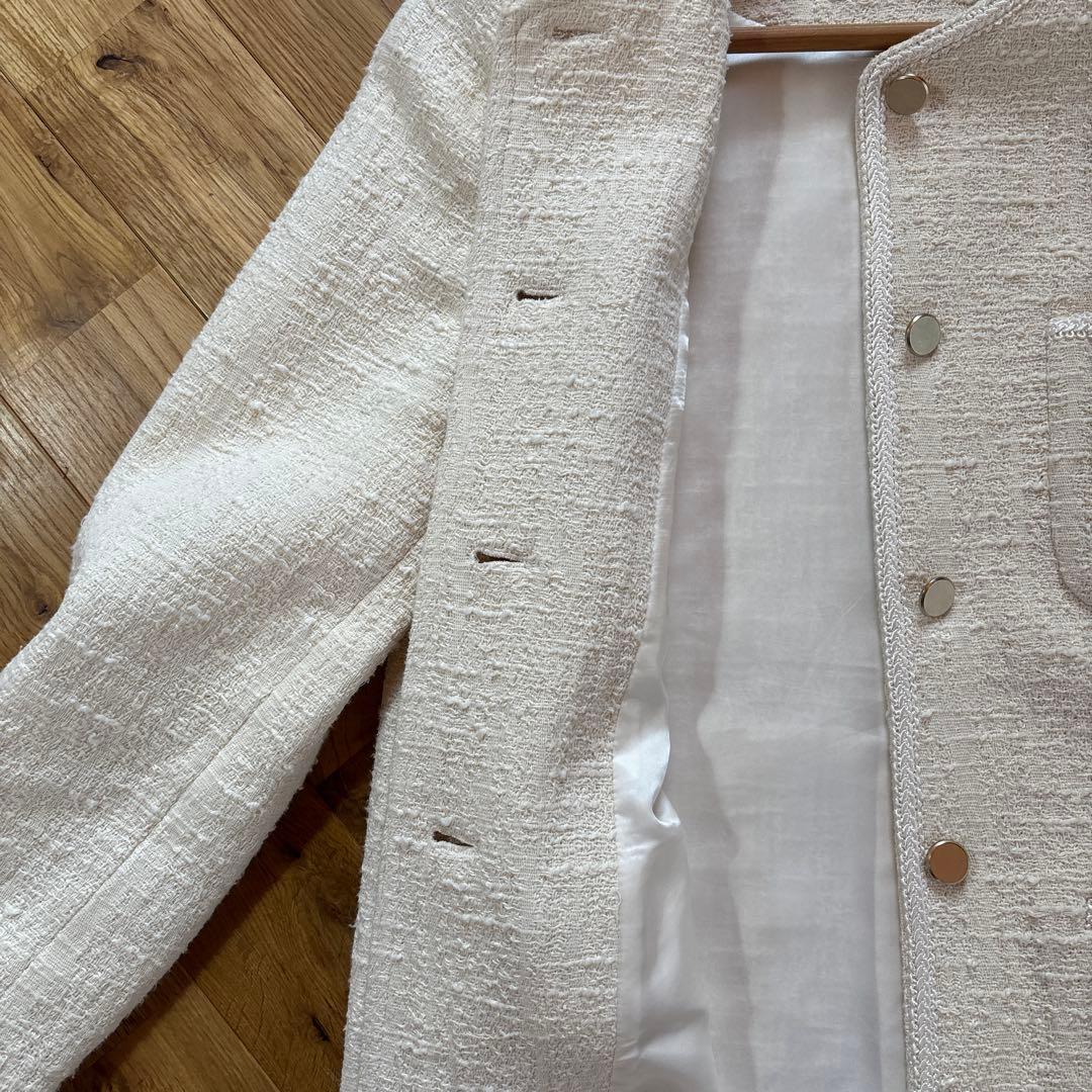 TOMORROWLAND Ballsey　スラブコットンツイードジャケット　9号