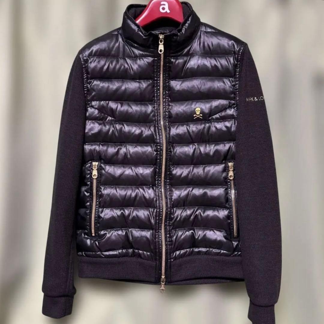 美品 マークアンドロナ ダウンブルゾン M