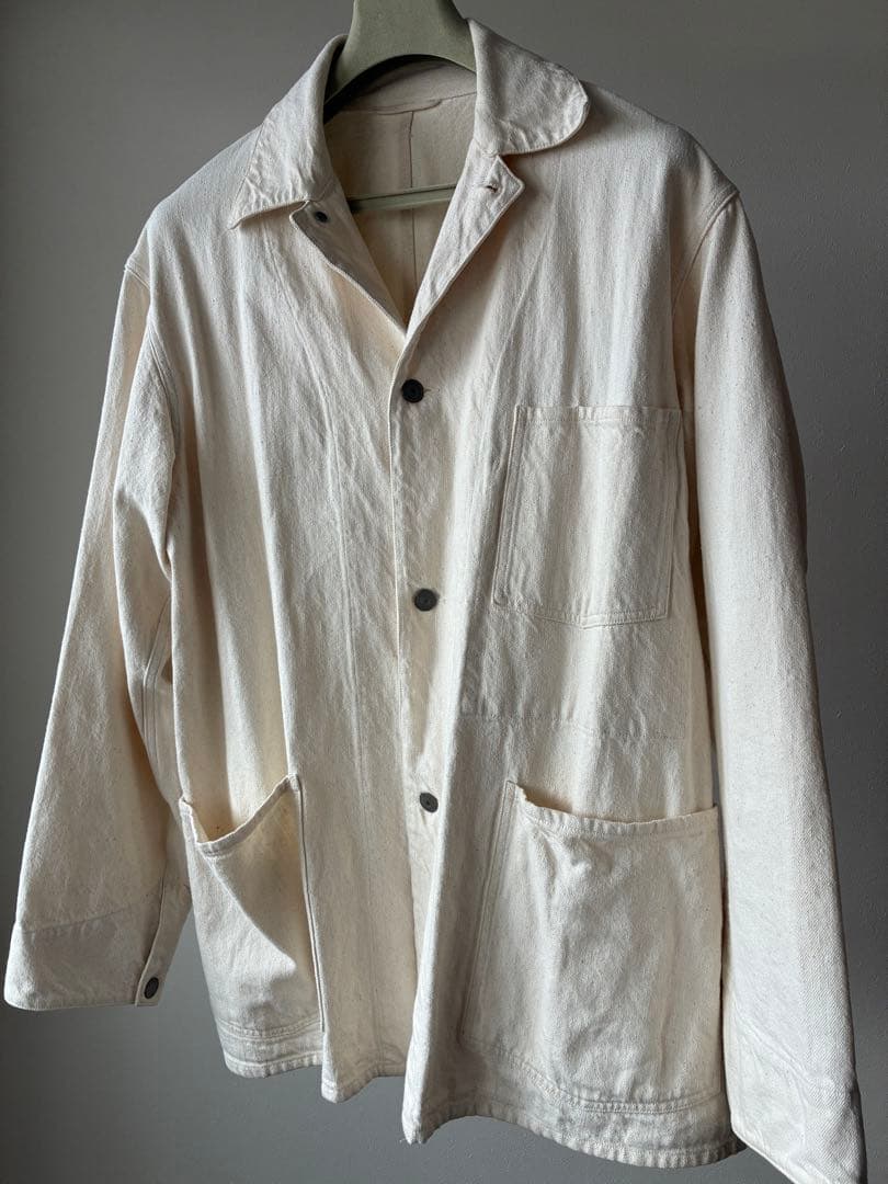 COMOLI エクリュデニムワークジャケット