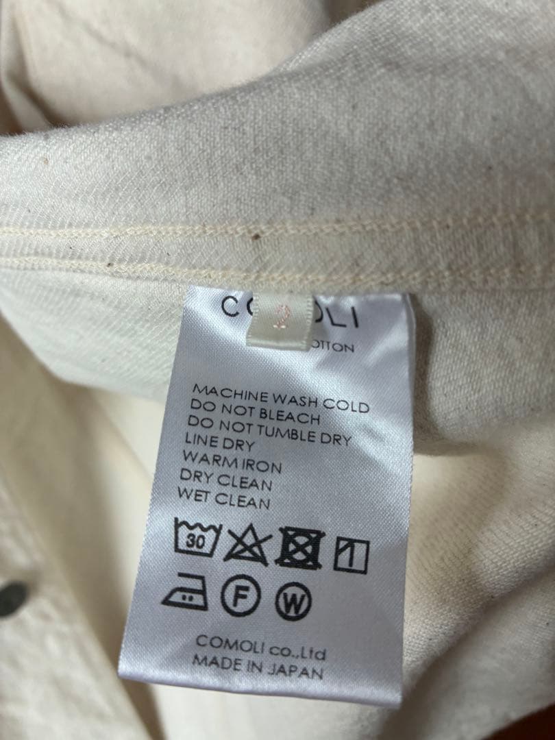 COMOLI エクリュデニムワークジャケット