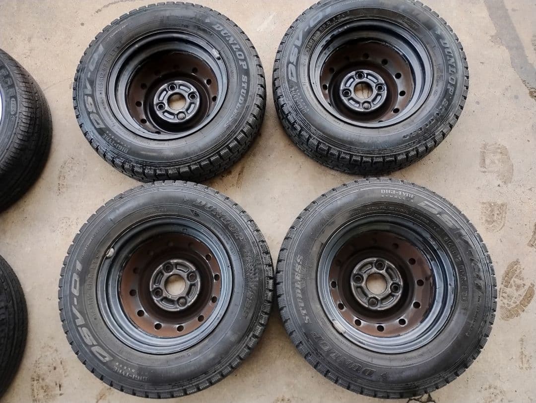 軽貨物　145R12 6PR　軽トラ　軽バン　バリ山　神奈川　４本　スタッドレス