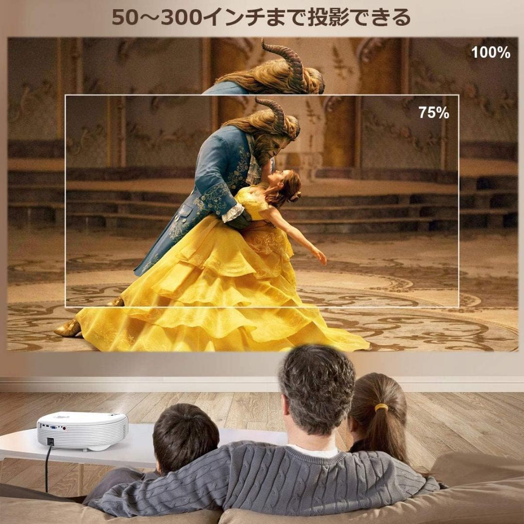 ⭐ 新品　プロジェクター 高輝度　Bluetooth 4K対応　ホームシアター