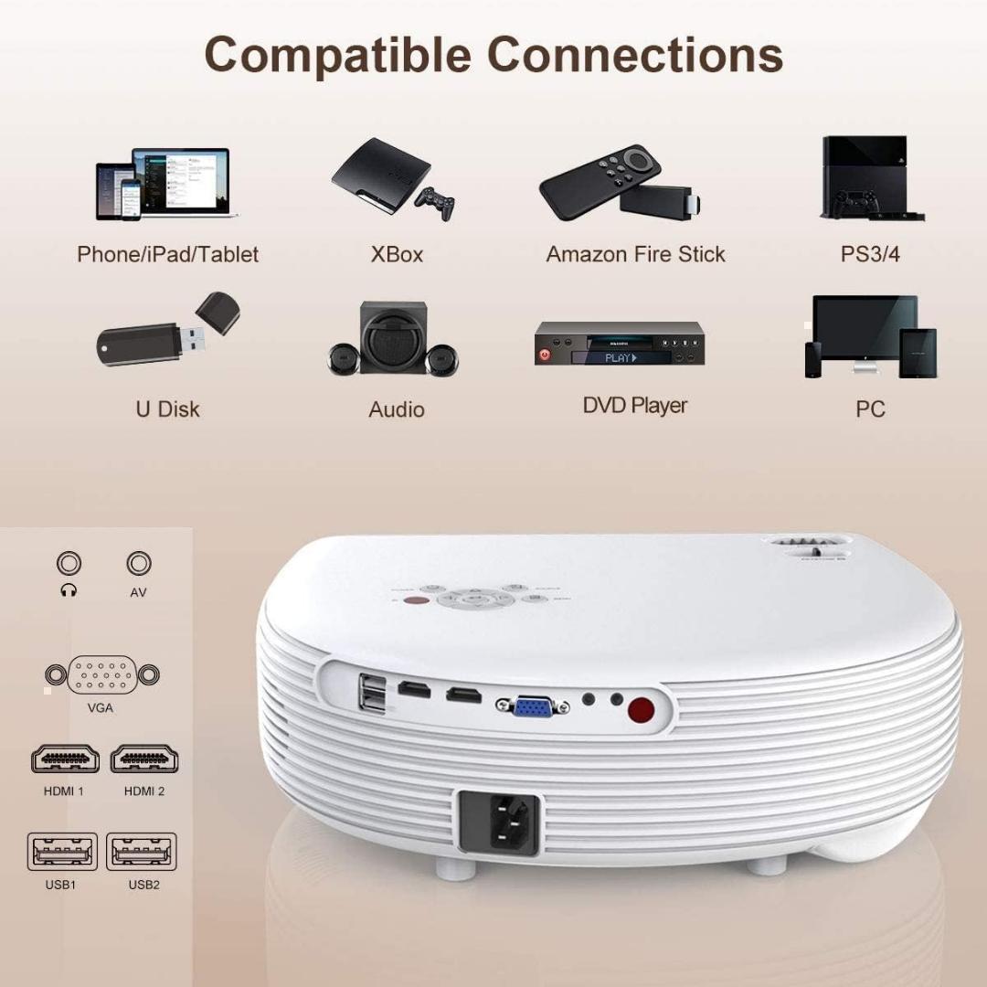 ⭐ 新品　プロジェクター 高輝度　Bluetooth 4K対応　ホームシアター