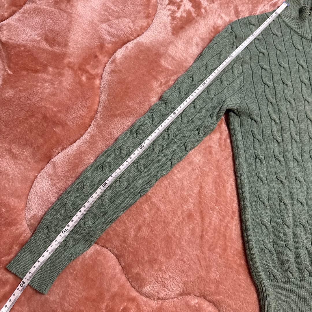 Ralph Lauren ケーブル ハーフジップ コットン セーター