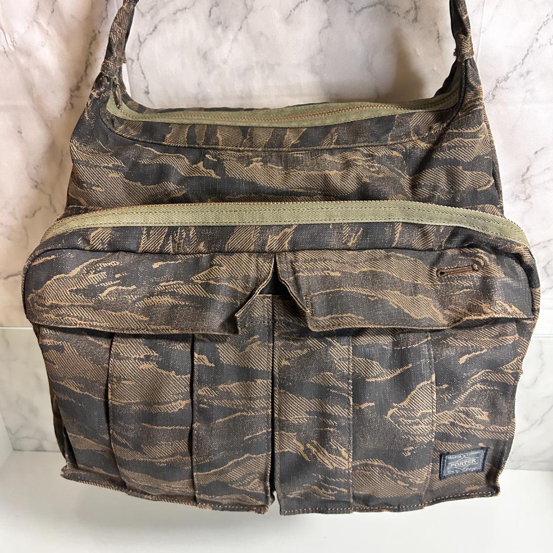 PORTER ポーター 70周年 ショルダーバッグ グリーンアイ カモフラ
