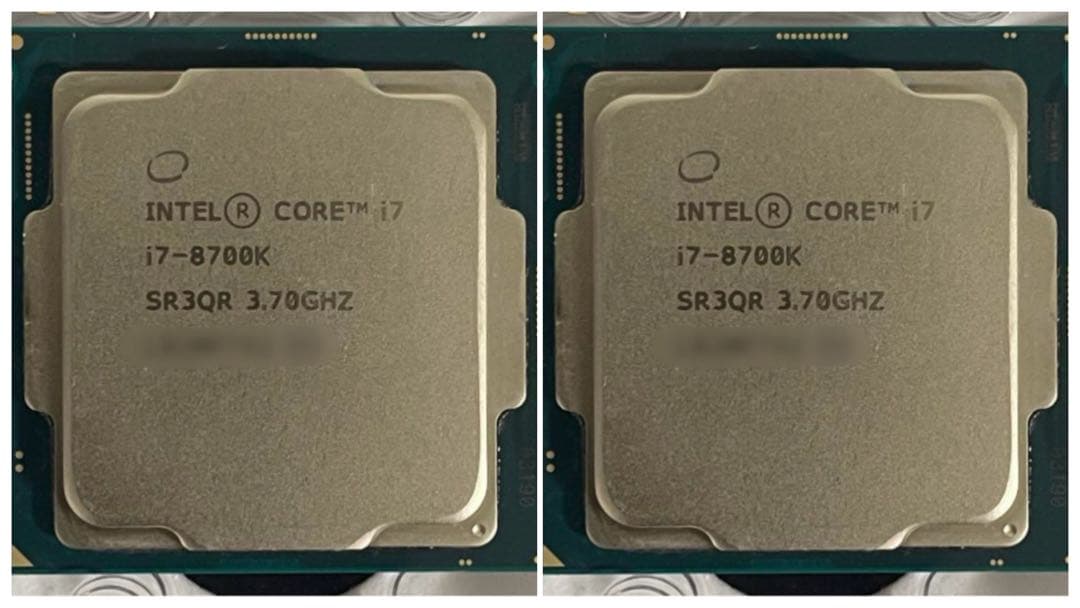 【動作確認済】 Intel Core i7-8700K［CPU2点セット］