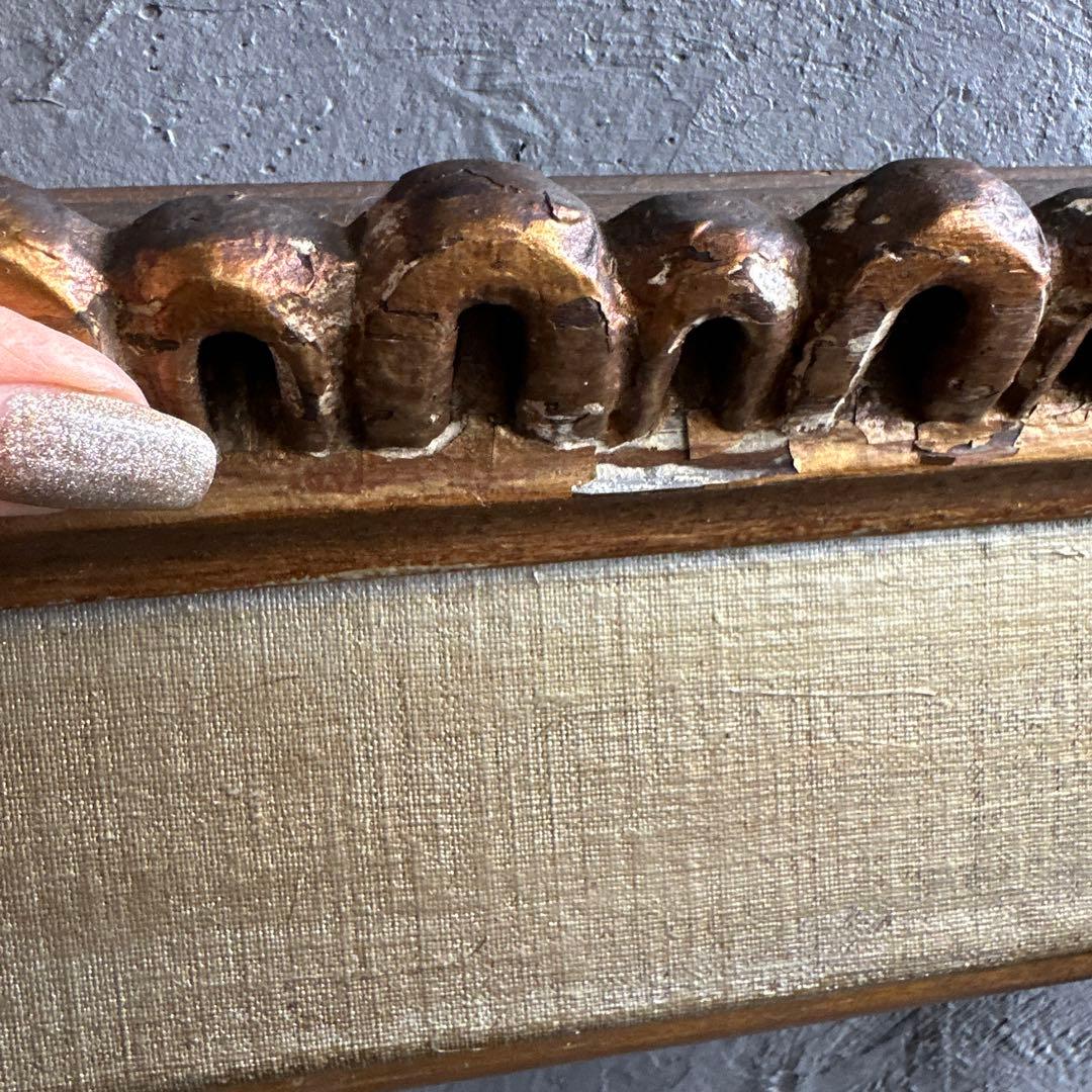 瞬間大幅お値下げ❣️希少品❣️アンティーク　木製額縁　ディスプレイに！