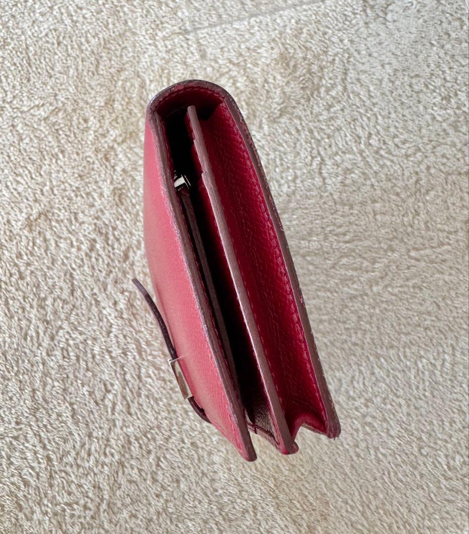 HERMES エルメス ベアン スフレ ルビー シルバー金具 エプソン 箱付き