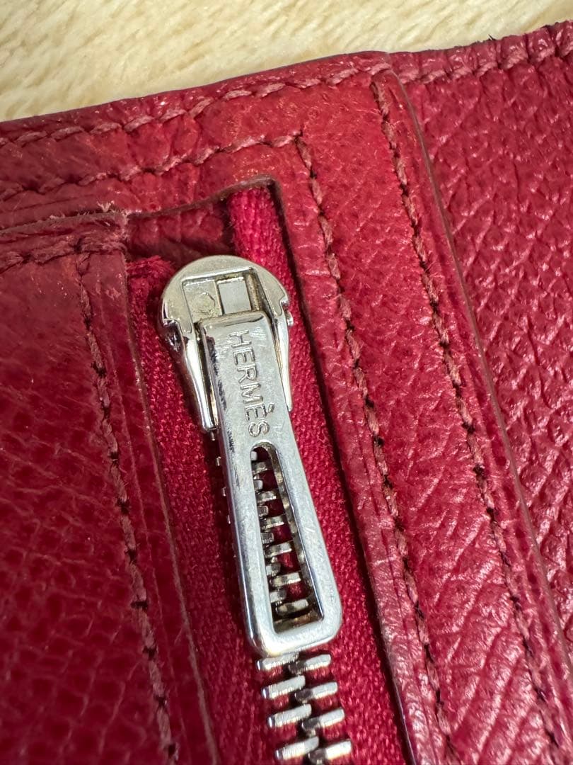 HERMES エルメス ベアン スフレ ルビー シルバー金具 エプソン 箱付き