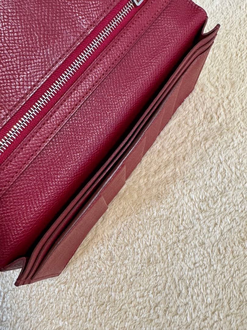 HERMES エルメス ベアン スフレ ルビー シルバー金具 エプソン 箱付き