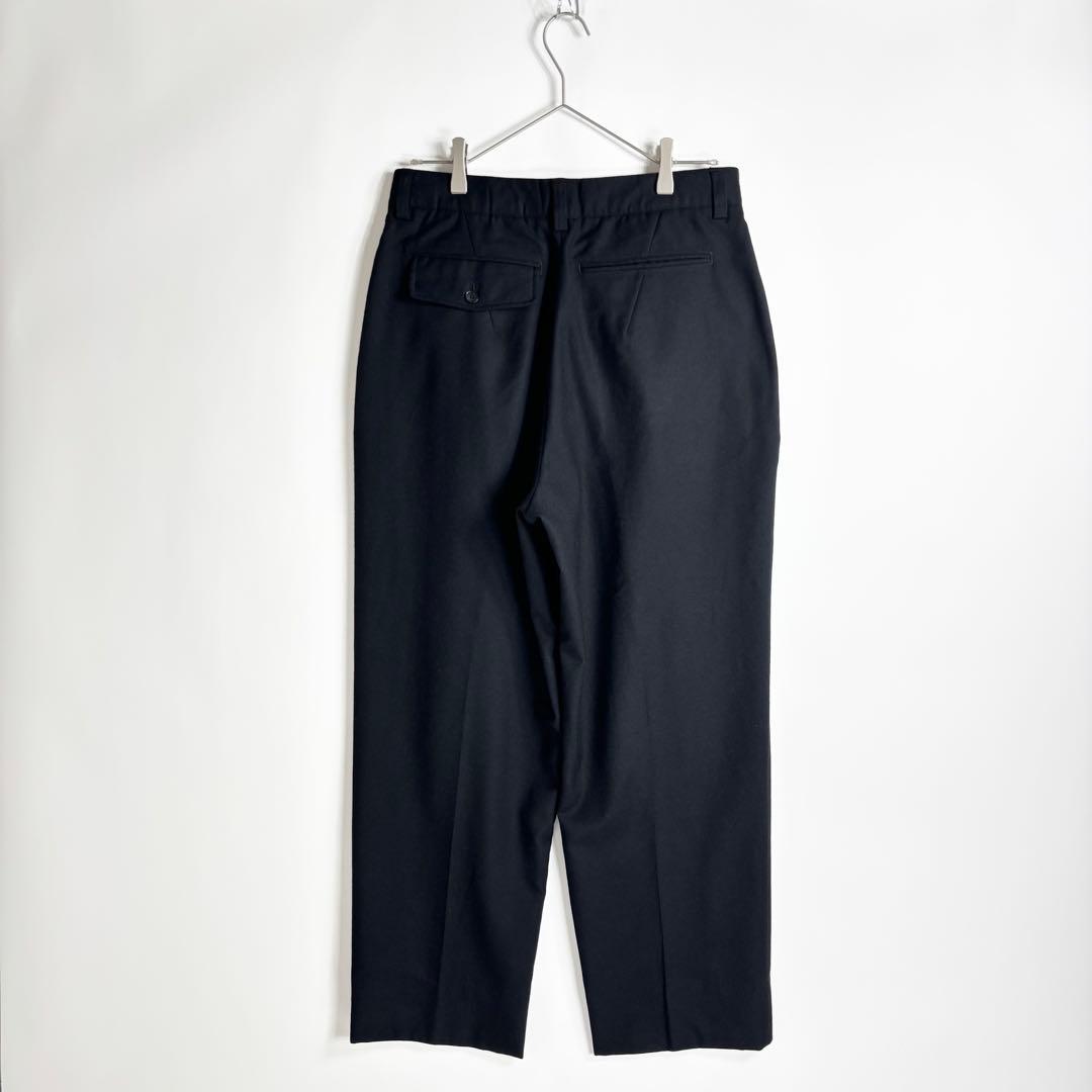 【極美品】BERNARD ZINS ウールフランネル 2タック ワイドスラックス