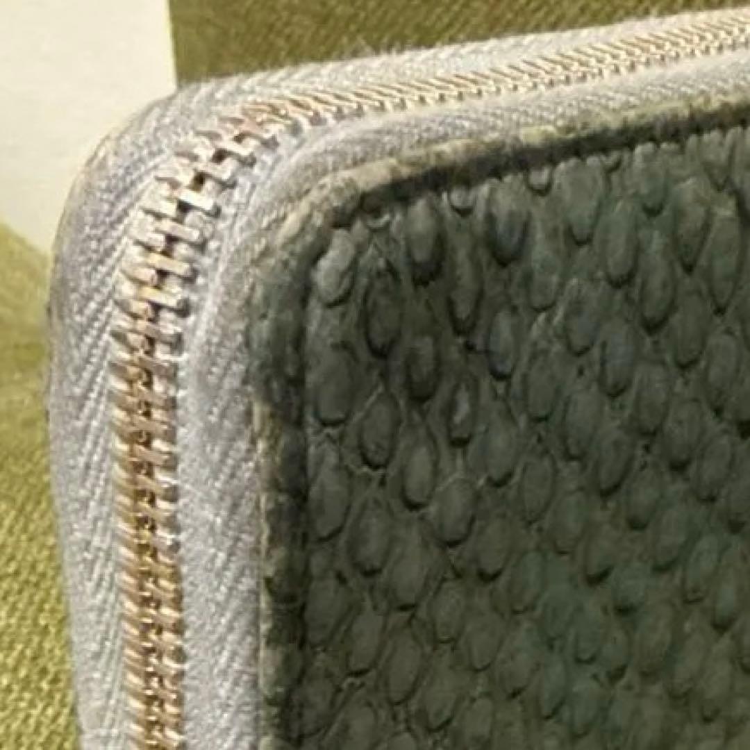 Y &H CHANEL ココマークラウンドファスナーパイソン