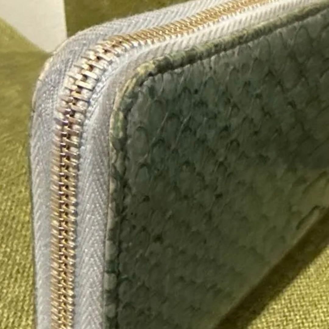 Y &H CHANEL ココマークラウンドファスナーパイソン