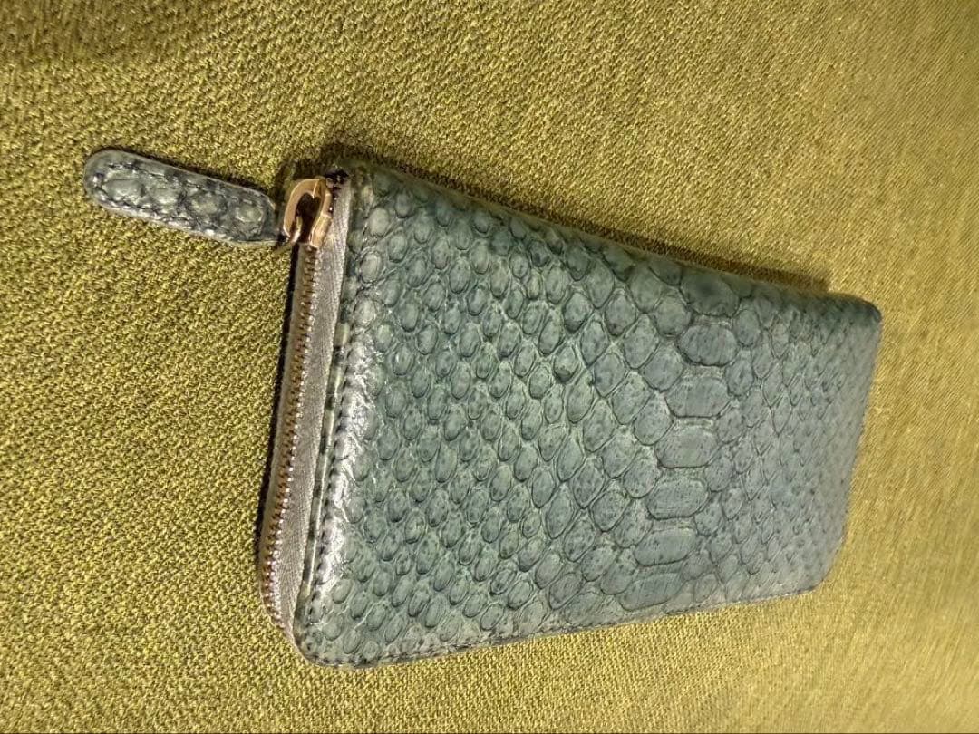 Y &H CHANEL ココマークラウンドファスナーパイソン