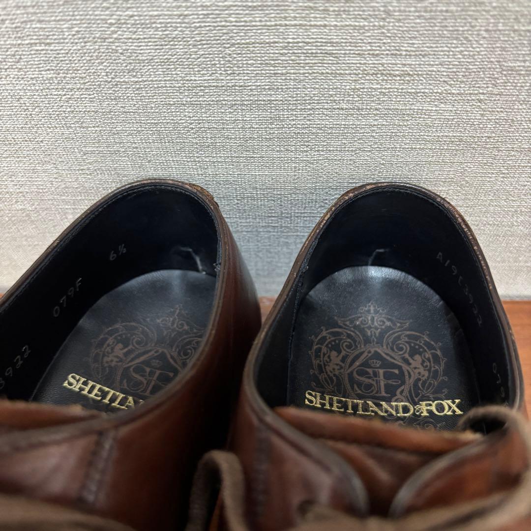 SHETLANDFOX ストレートチップ　6.5 24.5cm