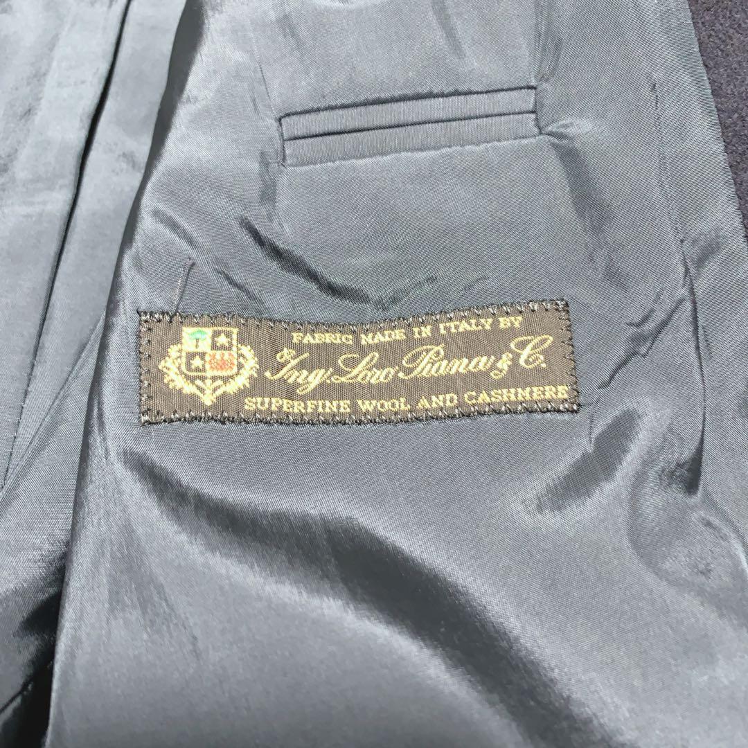 【美品】ヒューゴボス ロロピアーナ テーラードジャケット カシミヤ混 XL