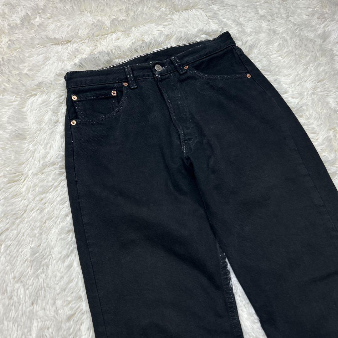 美品　希少　90s USA製 リーバイス　501 ブラック ホワイトステッチ