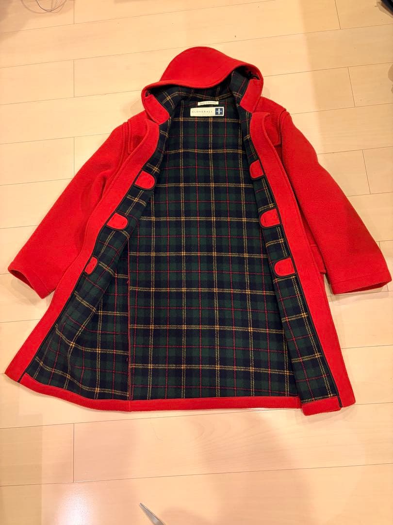 グローバーオール ダッフルコートフード 赤希少 90s Vintage 英国製
