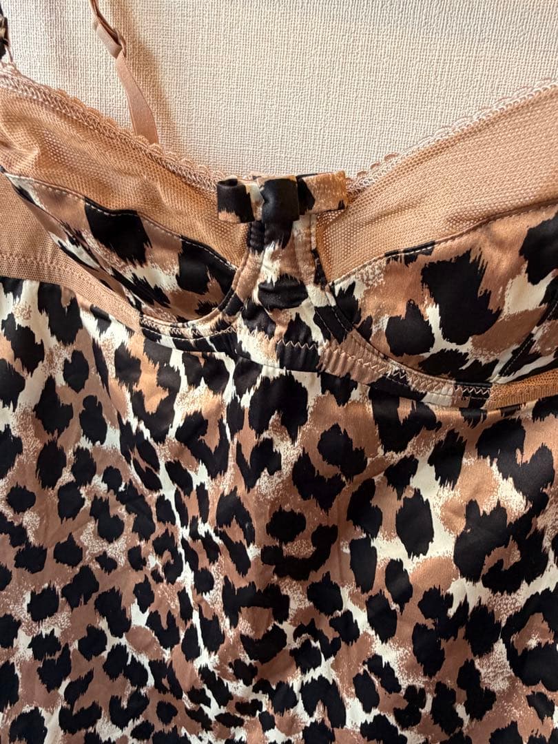 Dolce & Gabbana ヒョウ柄サテンビスチェ M相当