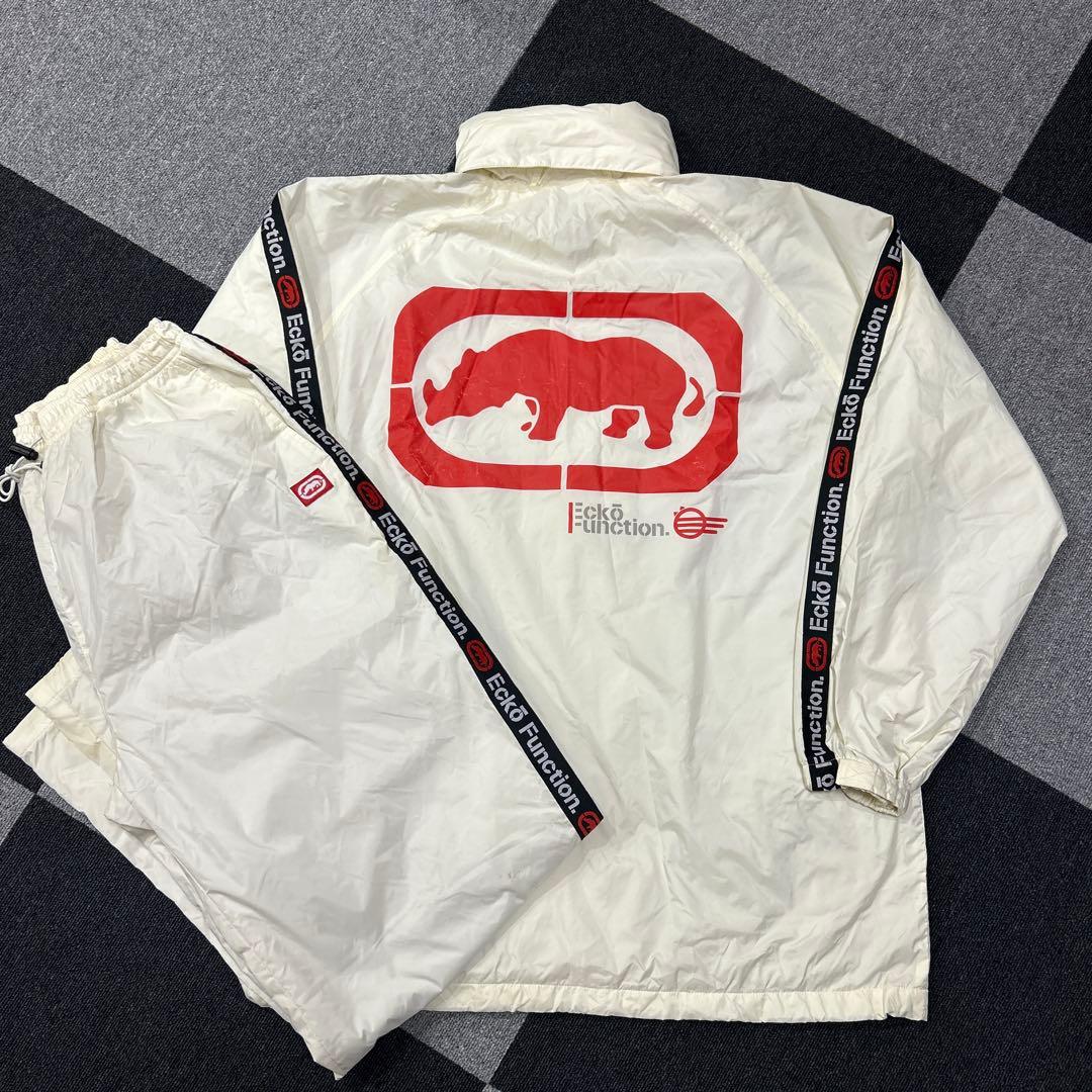 送料込み！EckoエコーナイロンセットアップXL y2k bboy b系 00s