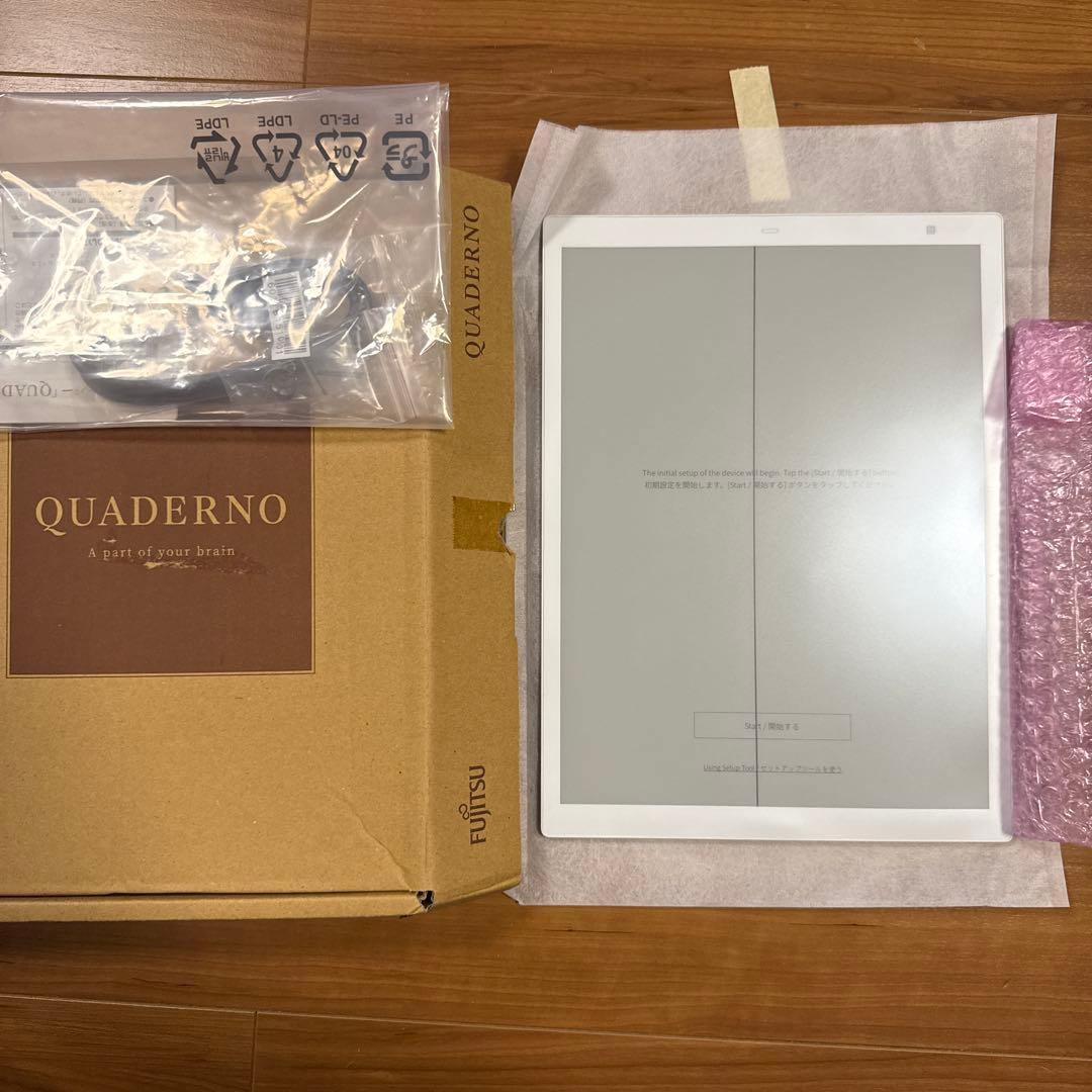 訳あり Fujitsu QUADERNO A4 ホワイト 液晶ペンタブレット本体