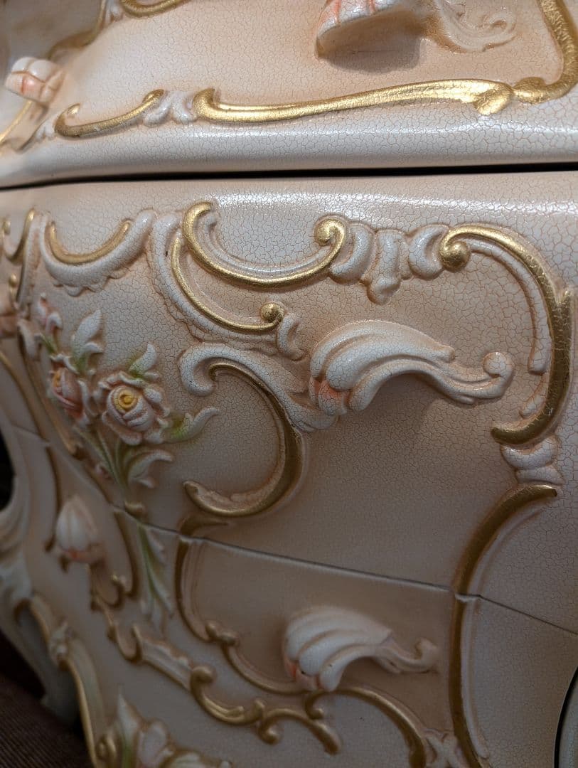 ロココ調　姫系ドレッサー　椅子セット　中古