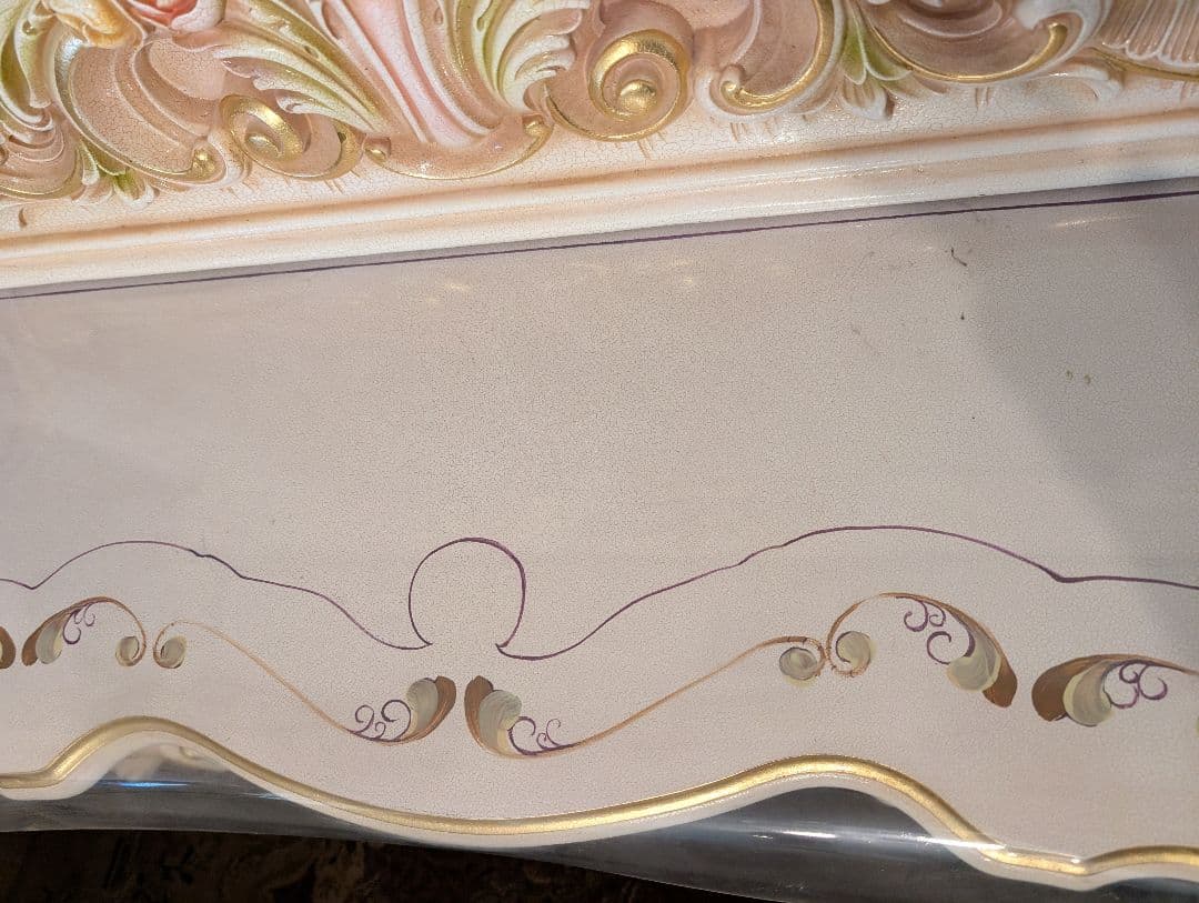 ロココ調　姫系ドレッサー　椅子セット　中古