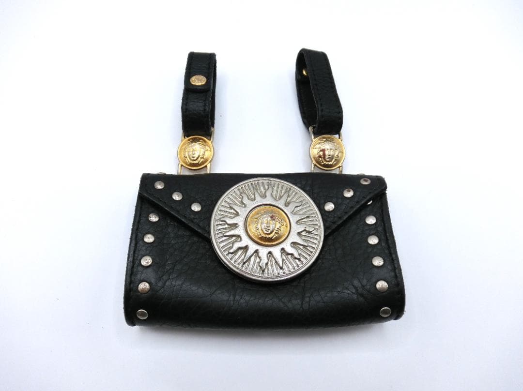 B 　ジャンニヴェルサーチ　メデユーサ　スタッズ 　ウエストポーチ