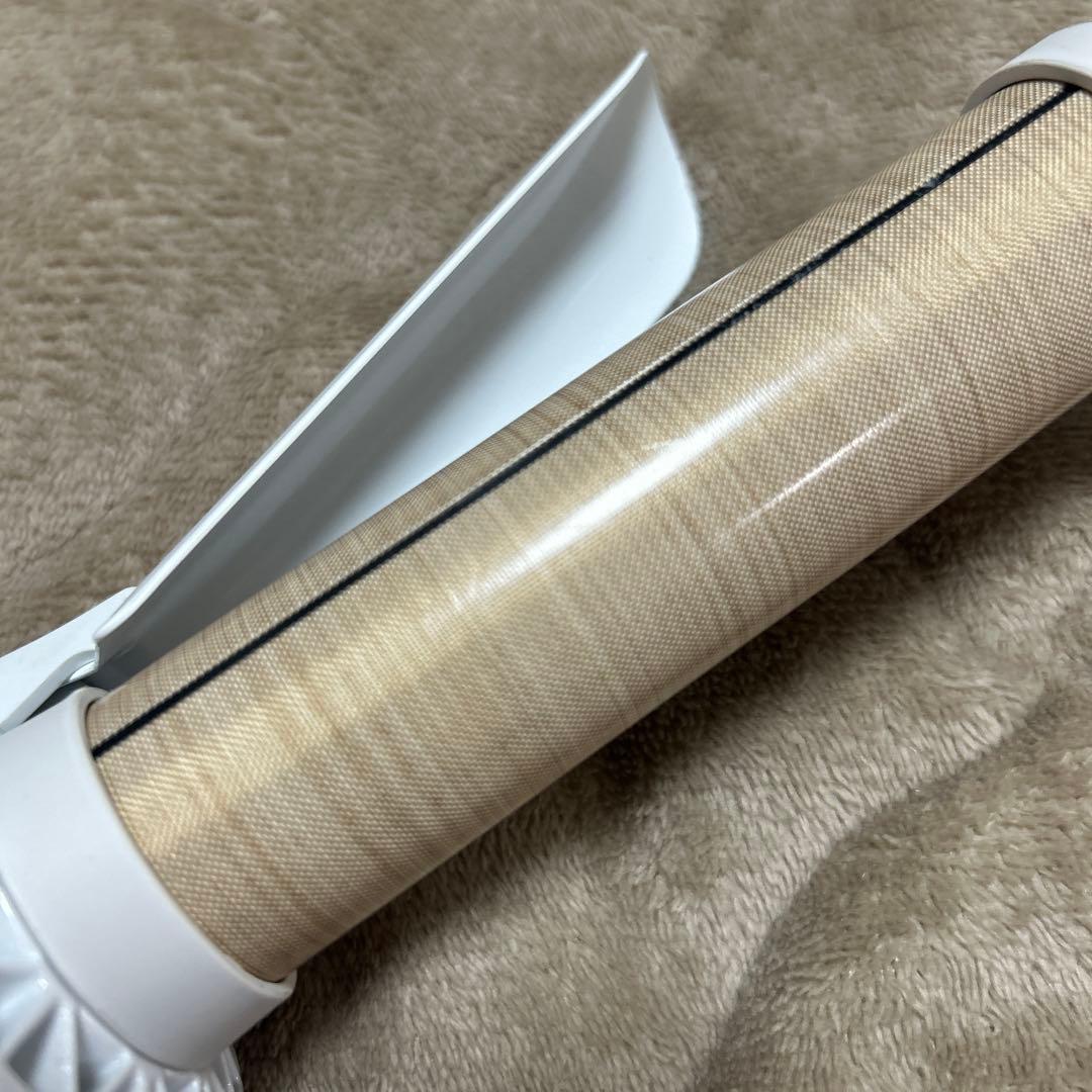 ホワイト カールヘアアイロン セラミック