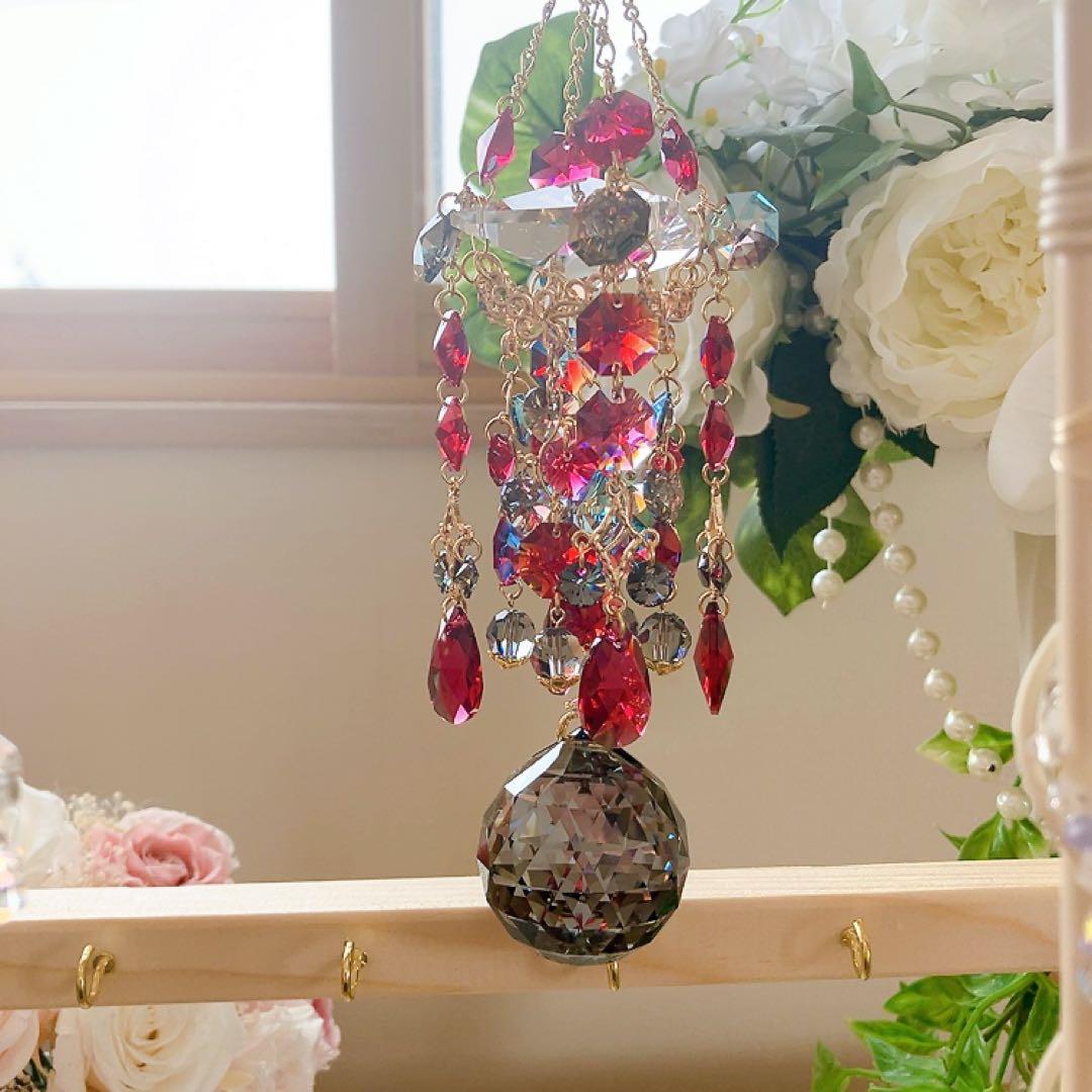 ままだま♪様♡*.スワロフスキー♡サンキャッチャー4点♡チャーム♡キーホルダー♡