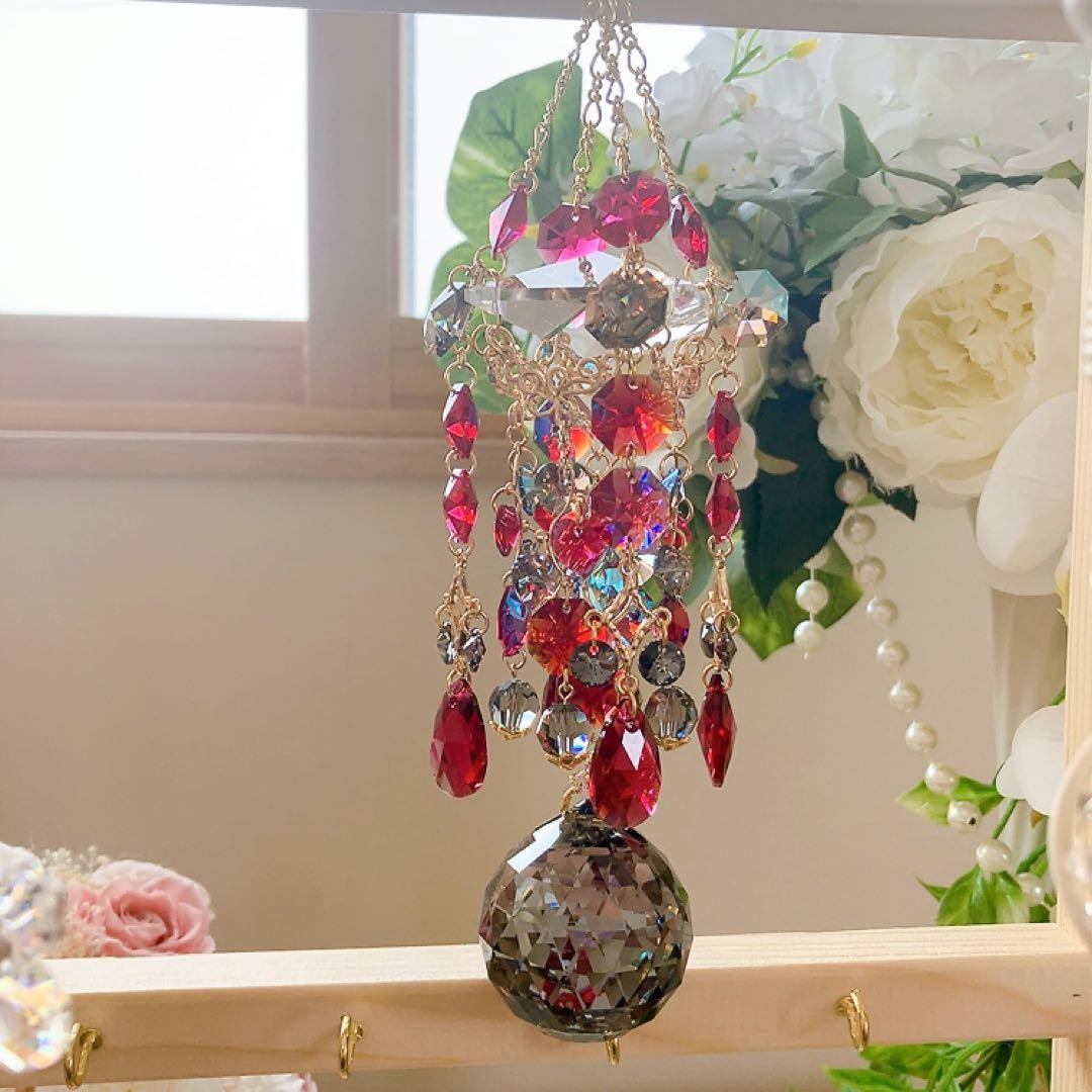 ままだま♪様♡*.スワロフスキー♡サンキャッチャー4点♡チャーム♡キーホルダー♡