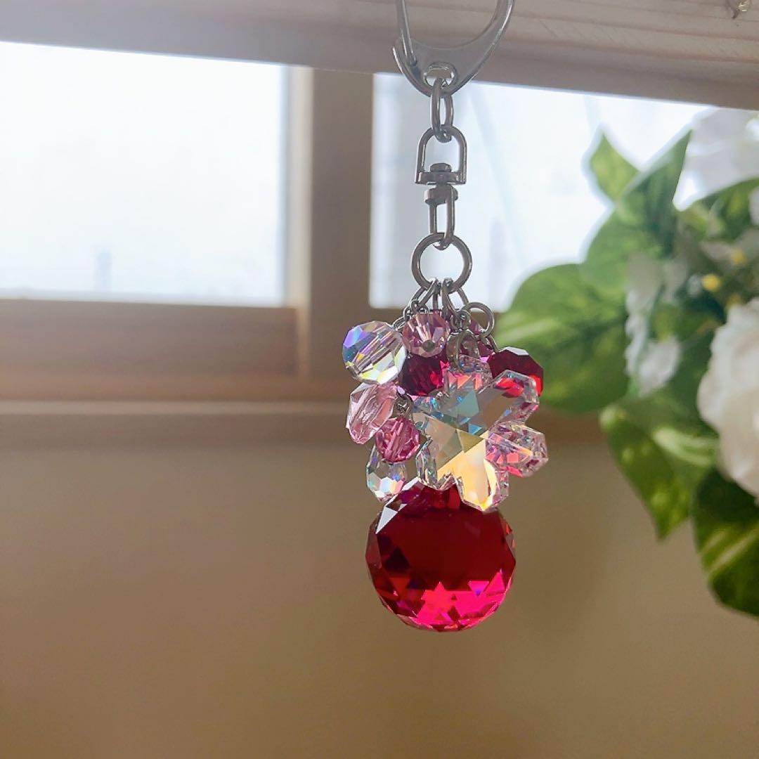 ままだま♪様♡*.スワロフスキー♡サンキャッチャー4点♡チャーム♡キーホルダー♡