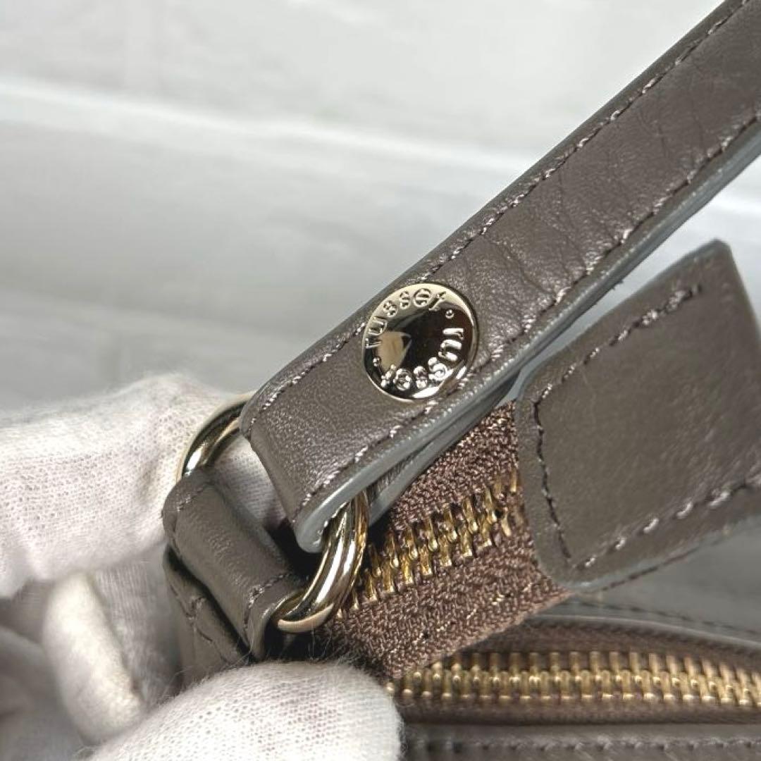 ラシット　RUSSET レザーショルダーバッグ　グレージュ　2way K1447