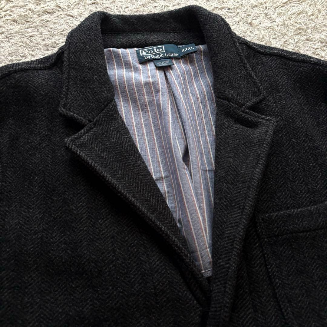 ★特大 3XL★ ポロ ラルフローレン テーラード ジャケット ヘリンボーン