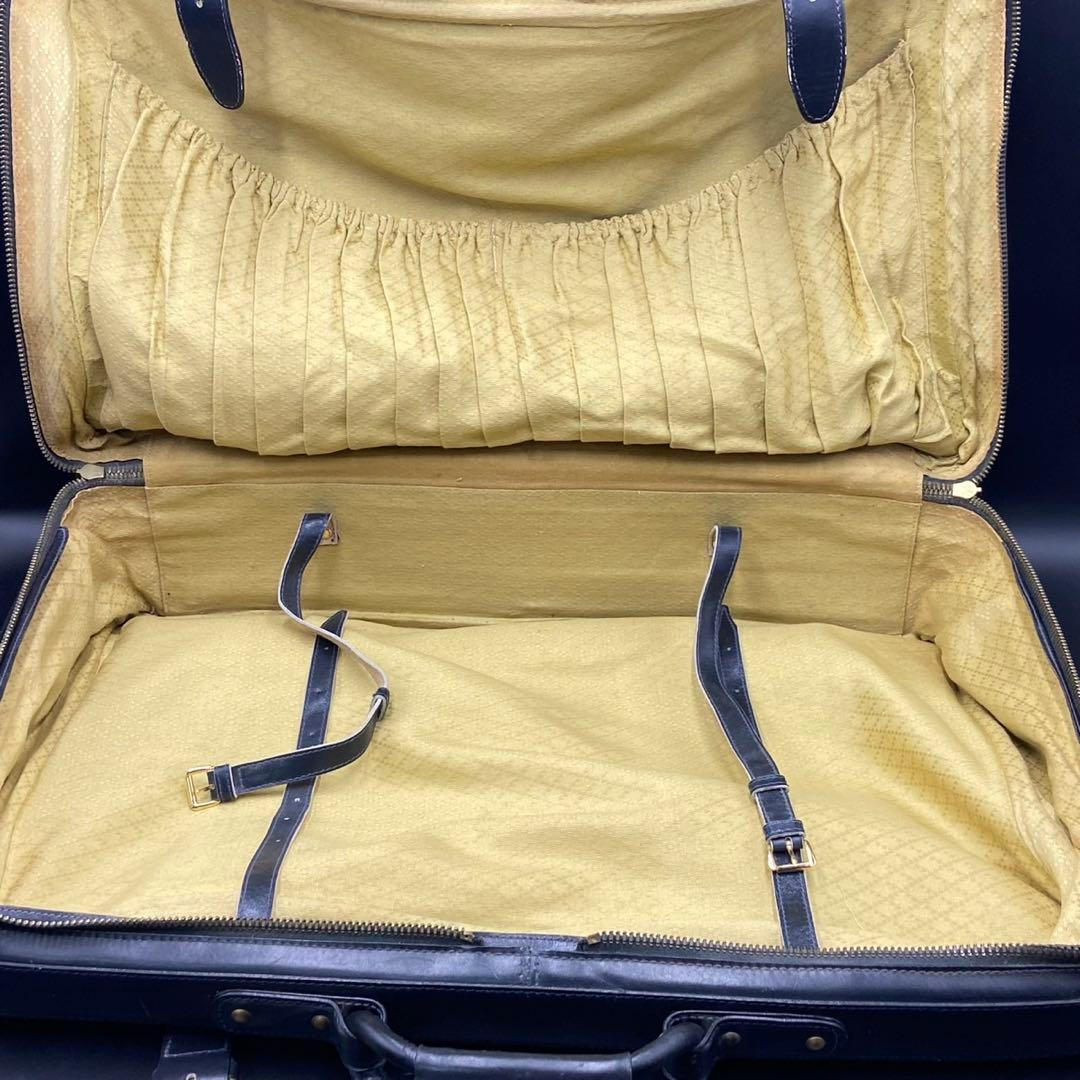 グッチ ボストンバッグ シェリーライン スエード レザー ブラック